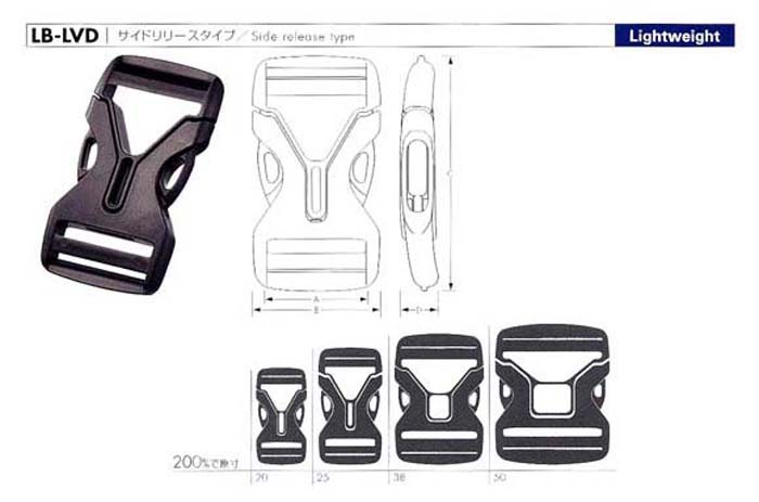 ＹＫＫ プラスチックバックル